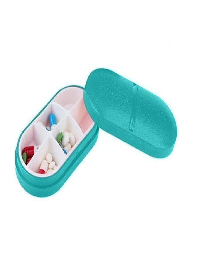 GNOLY Portable Pill Box - Medicine Case Organizer Storage Holder - 6 Part Pill Box for Indoor and Outdoor (Assorted Color, Standard Size) - Image 1